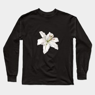 White Lily Long Sleeve T-Shirt